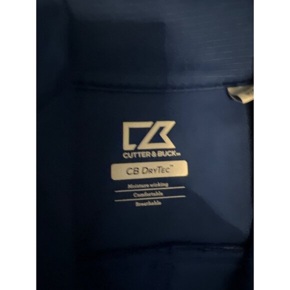 Cutter & Buck Mens CB DryTec Blue Full-Zip Jacket L/G Moisture-Wicking - Picture 2 of 6